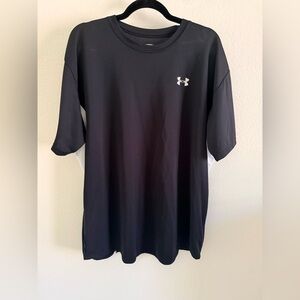 Under Armour Men's Black and White Short Sleeve Tee